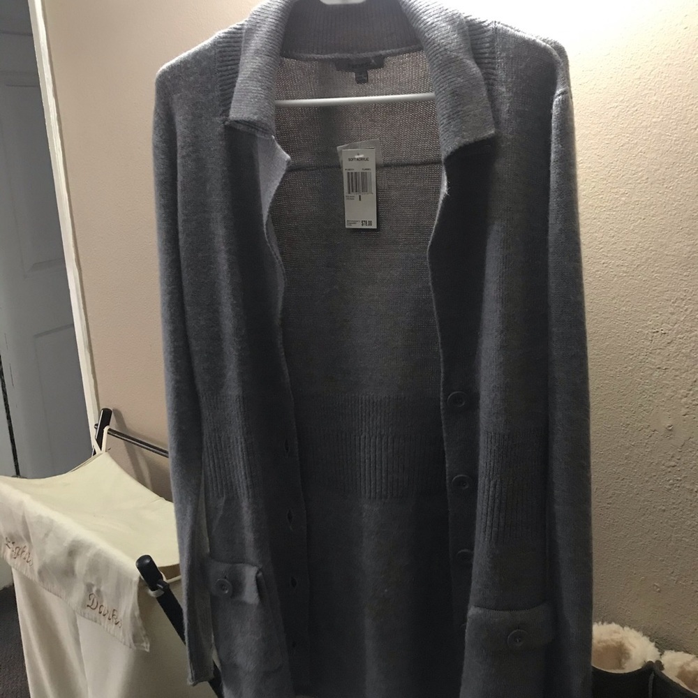 Premise Gray Cardigan with pockets